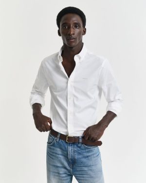 Slim Pinpoint Oxford Shirt