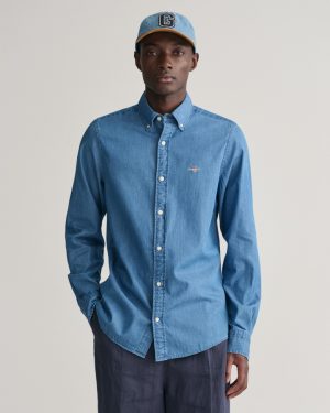 Slim Fit Indigo Shirt